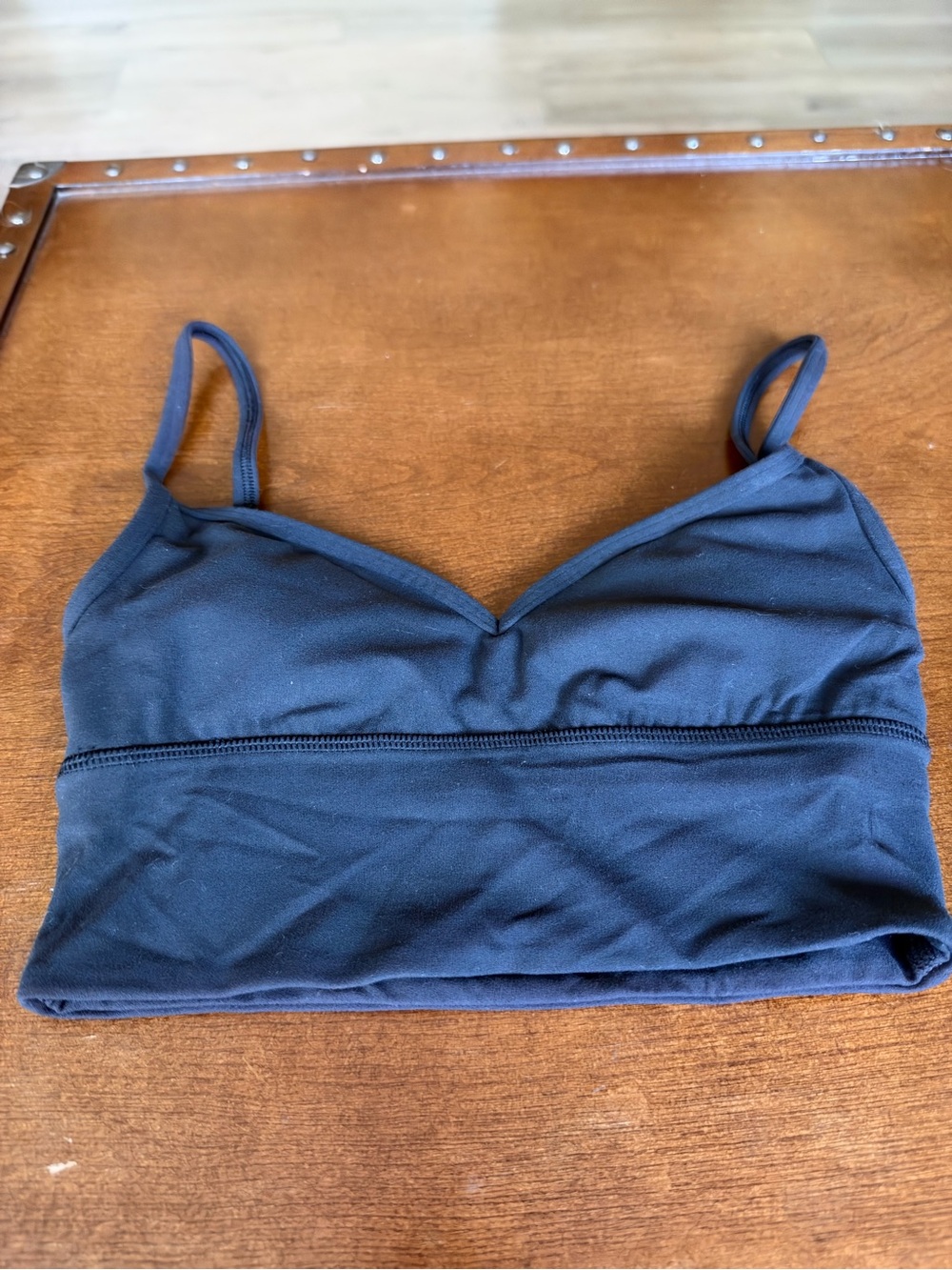 Lululemon black padded sports bra size 2. In excellent condition.